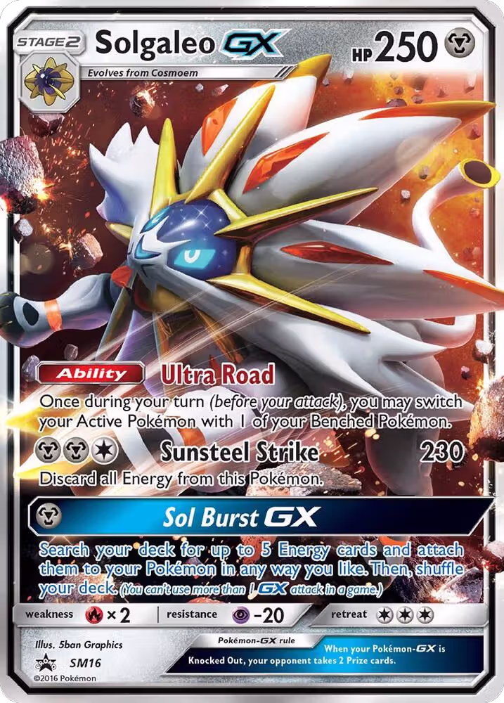 Solgaleo GX - SM16 (SM16), SM Promos — Pokémon card price