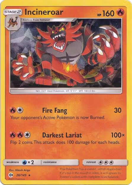 Incineroar - 026/149 (Cracked Ice Holo) (026/149), Deck Exclusives — Pokémon card price