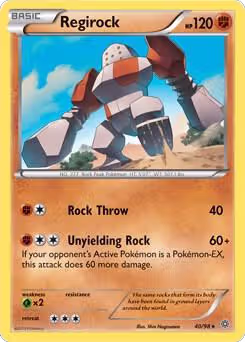 Regirock - 40/98 (XY Ancient Origins) (040/098), Deck Exclusives — Pokémon card price