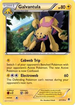Galvantula - 27/119 (XY Phantom Forces) (027/119), Deck Exclusives — Pokémon card price