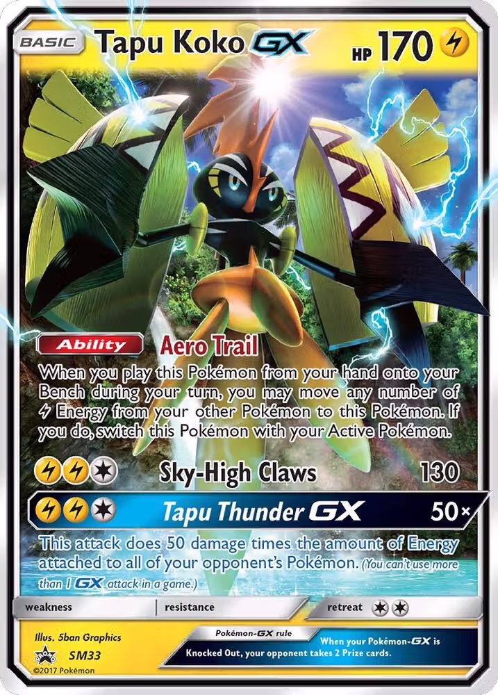 Tapu Koko GX - SM33 (SM33), SM Promos — Pokémon card price