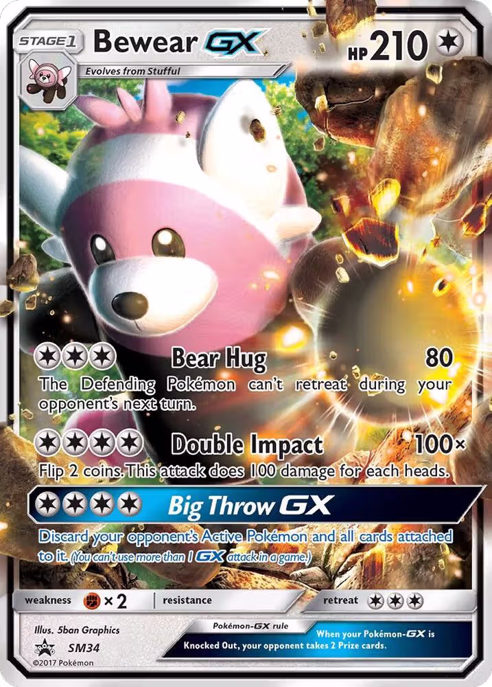 Bewear GX - SM34 (SM34), SM Promos — Pokémon card price