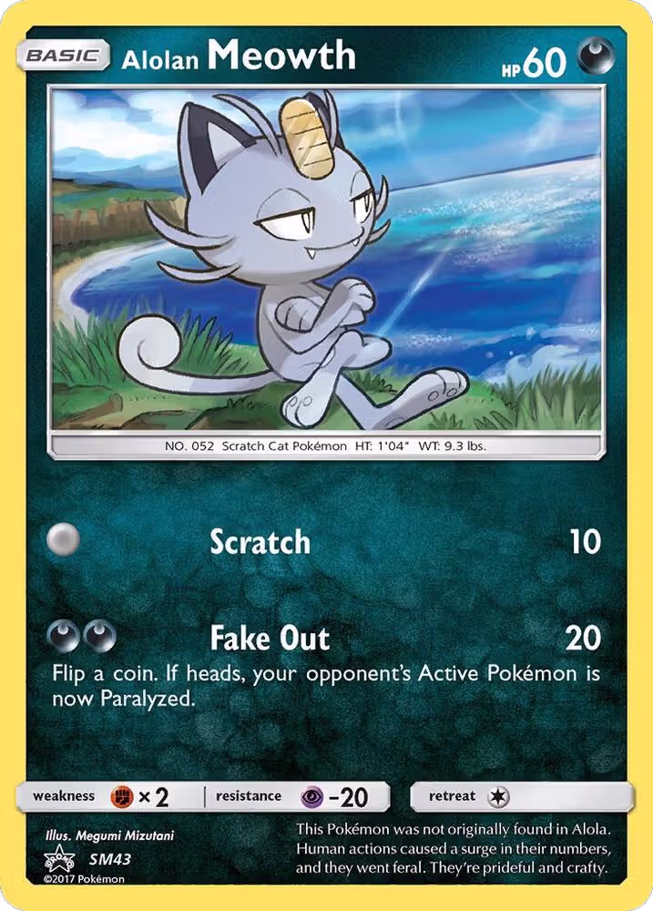 Alolan Meowth - SM43 (SM43), SM Promos — Pokémon card price