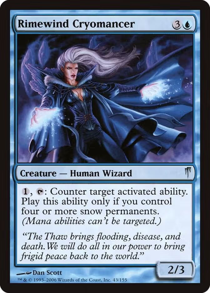 Rimewind Cryomancer (43), Coldsnap — Magic card price