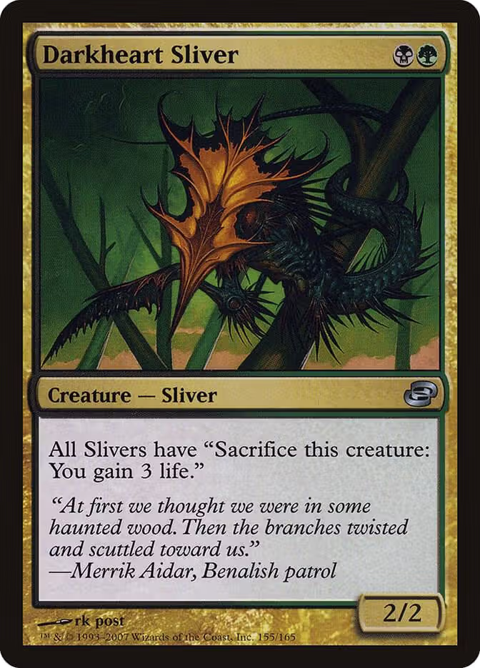 Darkheart Sliver (155), Planar Chaos — Magic card price