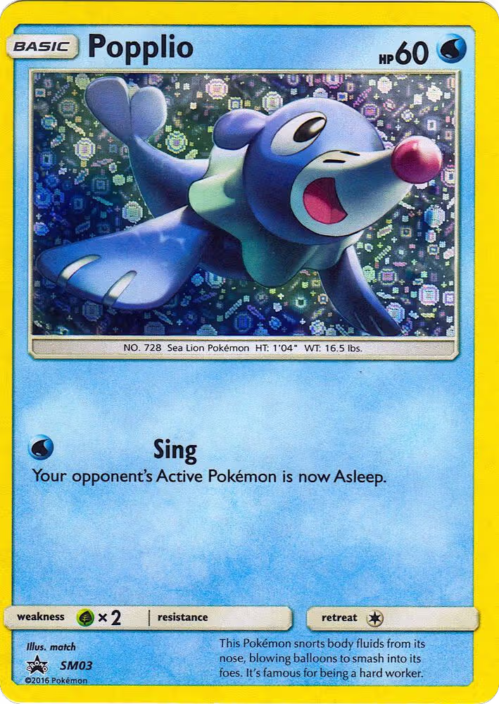 Popplio - SM03 (General Mills Promo) (SM03), Miscellaneous Cards & Products — Pokémon card price