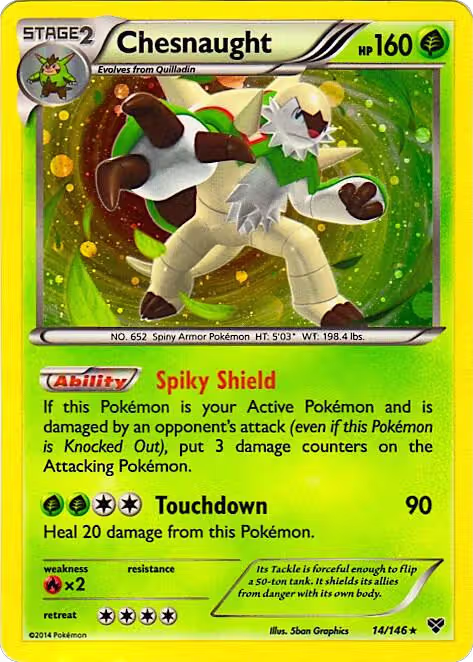Chesnaught - 14/146 (Cosmos Holo) (014/146), Blister Exclusives — Pokémon card price