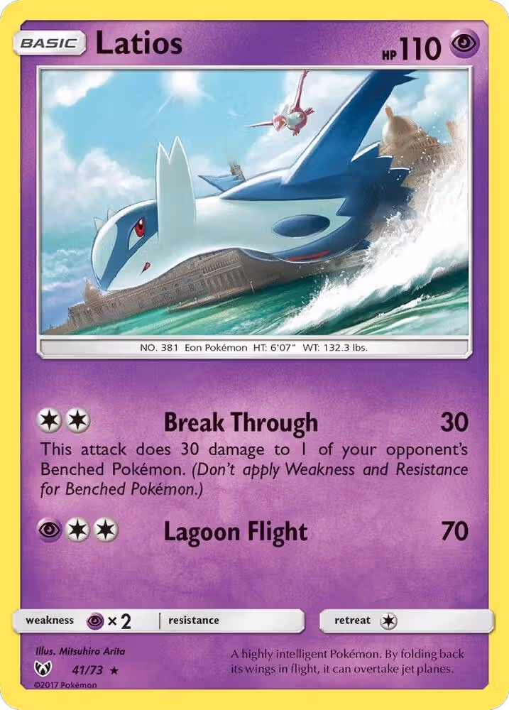 Latios (41/73), Shining Legends — Pokémon card price