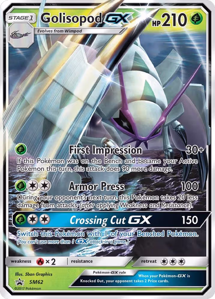 Golisopod GX - SM62 (SM62), SM Promos — Pokémon card price