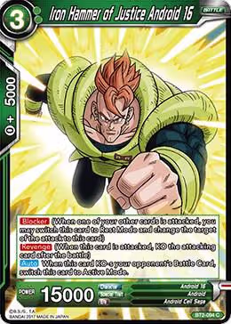 Iron Hammer of Justice Android 16 (BT2-094), Union Force — DB Super card price