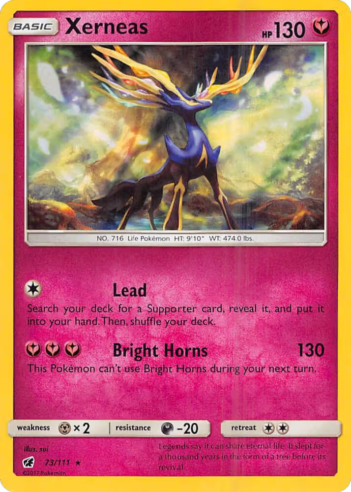 Xerneas (73/111), SM - Crimson Invasion — Pokémon card price