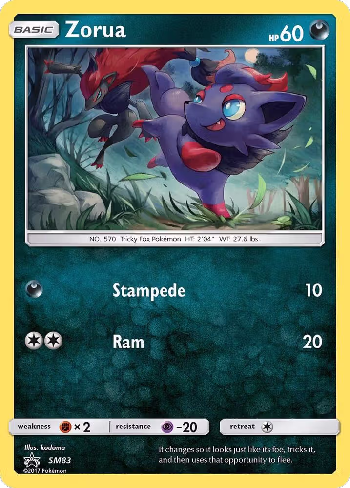 Zorua - SM83 (SM83), SM Promos — Pokémon card price
