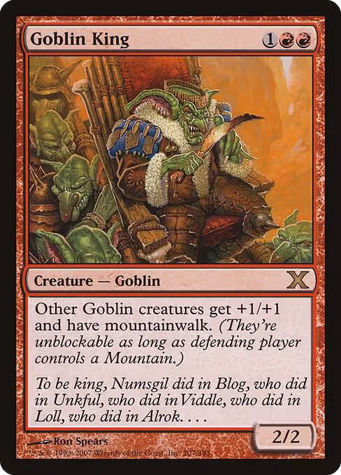 Goblin King (207), 10th Edition — Magic card price