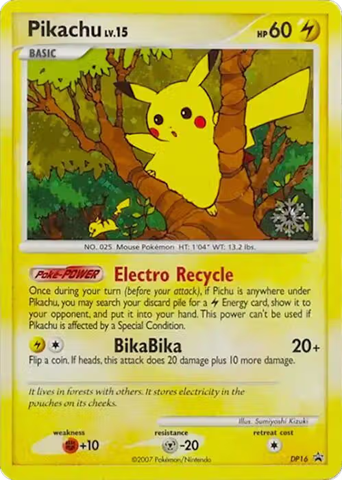 Pikachu - DP16 (DP16), Countdown Calendar Promos — Pokémon card price