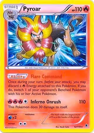 Pyroar - 12/119 (Cosmos Holo) (012/119), Blister Exclusives — Pokémon card price