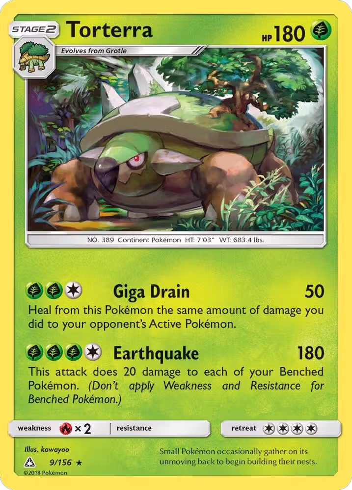 Torterra (9/156), SM - Ultra Prism — Pokémon card price