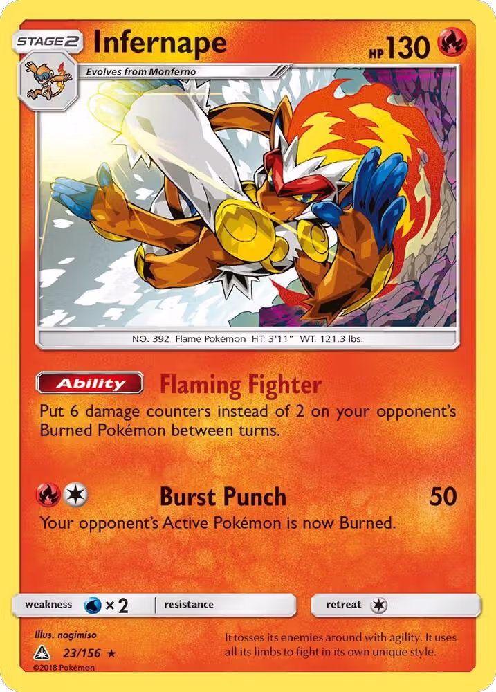 Infernape (23/156), SM - Ultra Prism — Pokémon card price