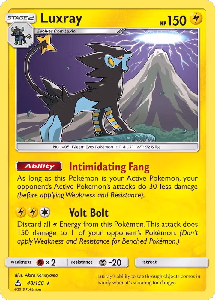 Luxray (48/156), SM - Ultra Prism — Pokémon card price
