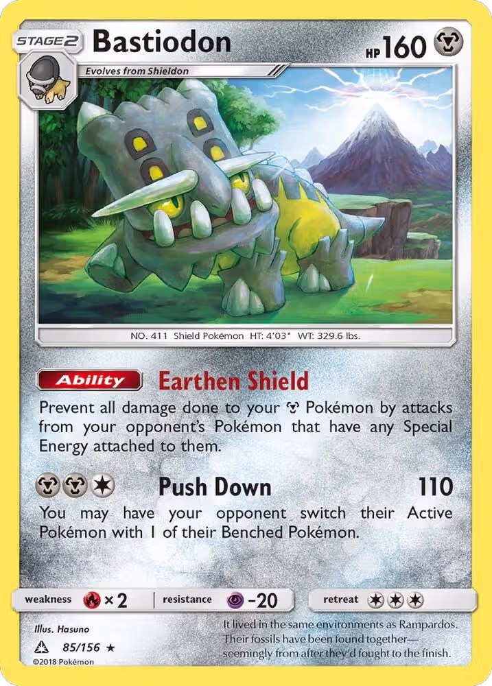 Bastiodon (85/156), SM - Ultra Prism — Pokémon card price