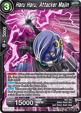 Haru Haru, Attacker Majin (2018) (BT3-120), Cross Worlds — DB Super card price