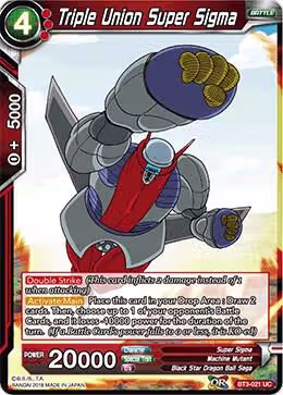 Triple Union Super Sigma (BT3-021), Cross Worlds — DB Super card price