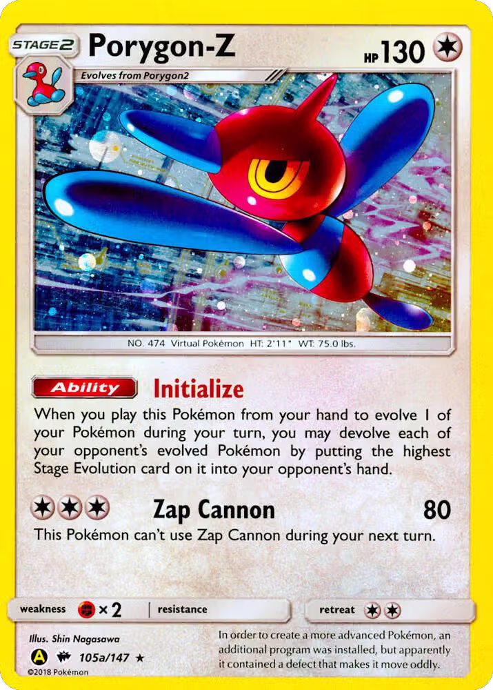 Porygon-Z - 105a/147 (105a/147), Alternate Art Promos — Pokémon card price