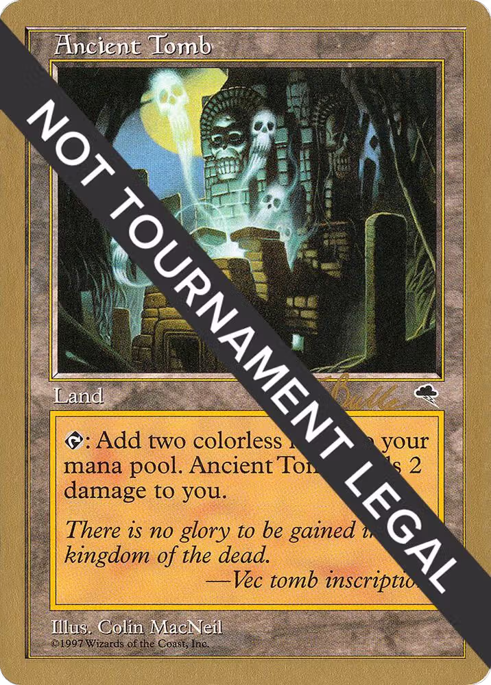 Ancient Tomb - 1999 Kai Budde (TMP), World Championship Decks — Magic card price