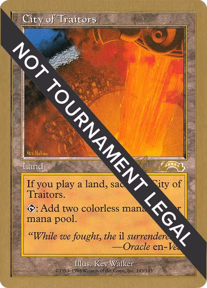 City of Traitors - 1999 Kai Budde (EXO), World Championship Decks — Magic card price