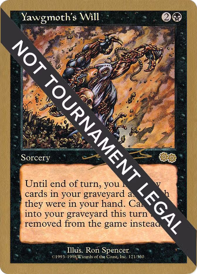 Yawgmoth's Will - 2000 Nicolas Labarre (USG), World Championship Decks — Magic card price
