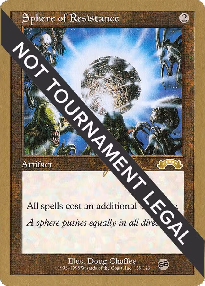 Sphere of Resistance - 1999 Jakub Slemr (EXO) (SB), World Championship Decks — Magic card price