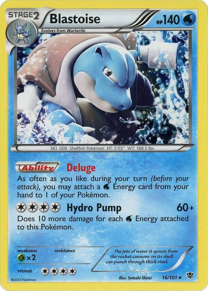 Blastoise - 16/101 (Cosmos Holo) (016/101), Blister Exclusives — Pokémon card price