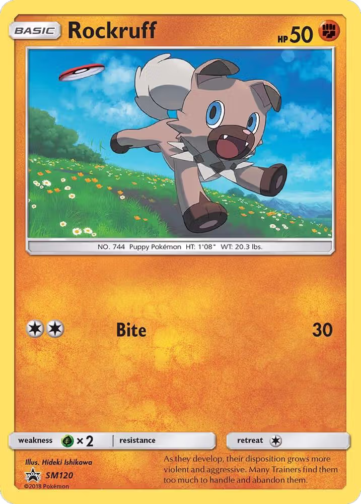 Rockruff - SM120 (SM120), SM Promos — Pokémon card price