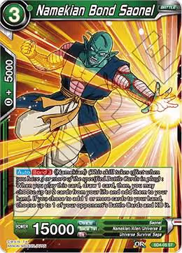 Namekian Bond Saonel (SD4-05), Colossal Warfare — DB Super card price