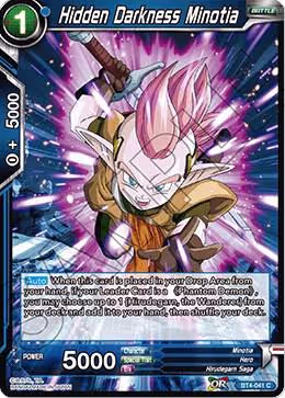 Hidden Darkness Minotia (BT4-041), Colossal Warfare — DB Super card price