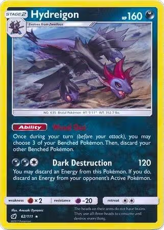 Hydreigon - 62/111 (Cracked Ice Holo) (062/111), Deck Exclusives — Pokémon card price