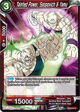 Tainted Power, Spopovich & Yamu (TB2-015), World Martial Arts Tournament — DB Super card price