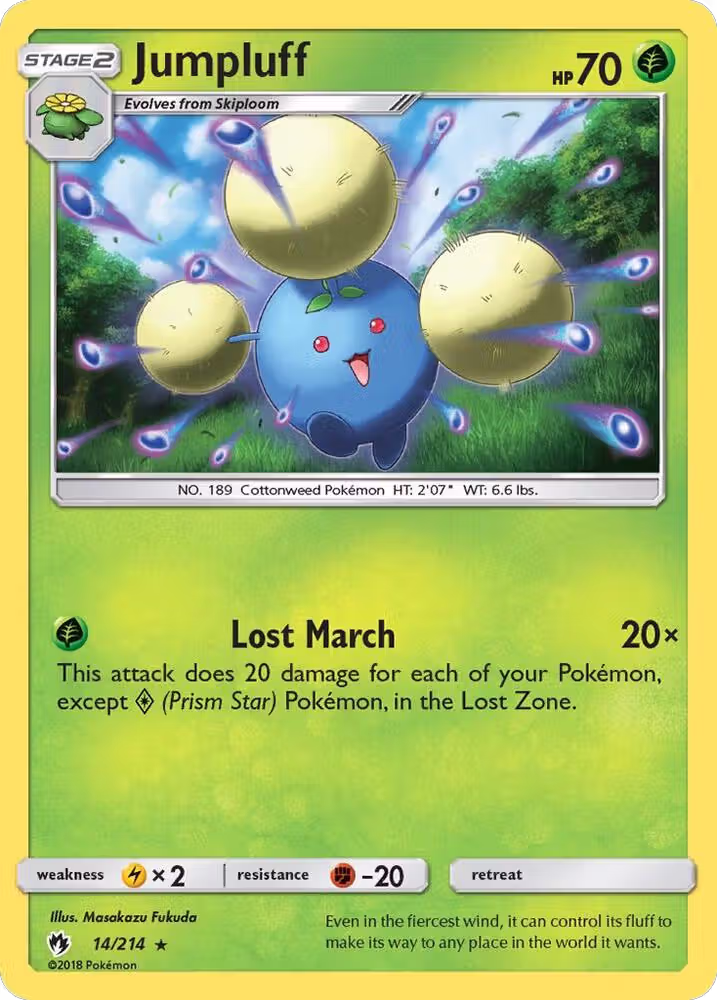 Jumpluff (14/214), SM - Lost Thunder — Pokémon card price