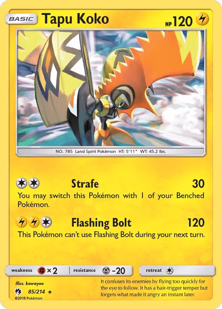 Tapu Koko (85/214), SM - Lost Thunder — Pokémon card price