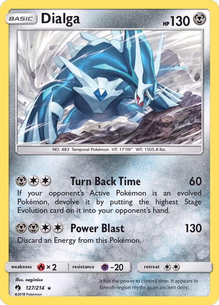 Dialga (127/214), SM - Lost Thunder — Pokémon card price