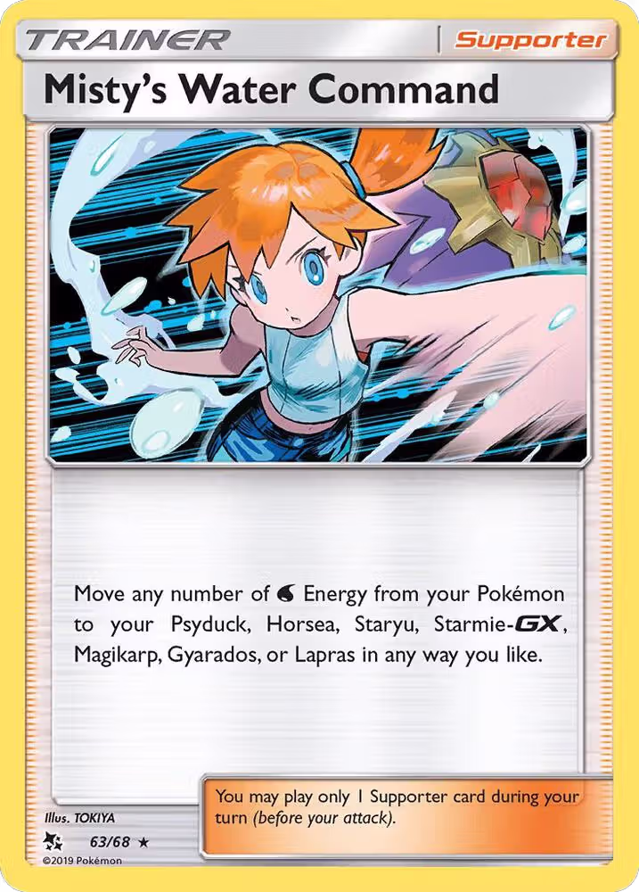 Misty's Water Command (63/68), Hidden Fates — Pokémon card price