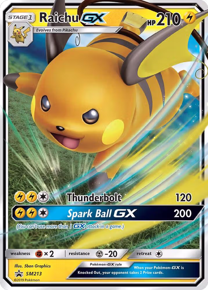 Raichu GX - SM213 (SM213), SM Promos — Pokémon card price