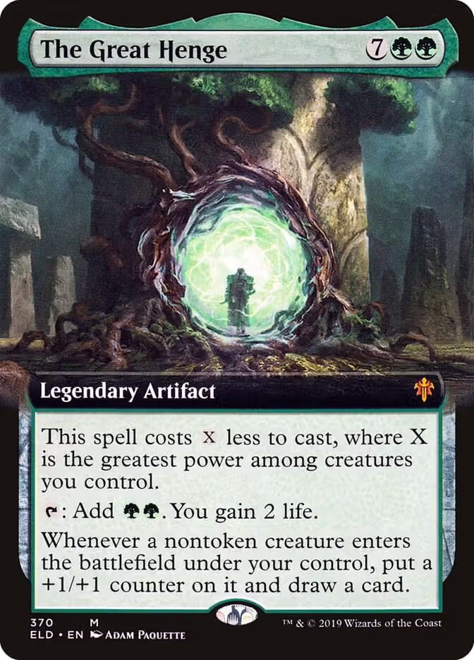 The Great Henge (Extended Art) (370), Throne of Eldraine — Magic card price