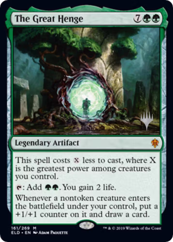 The Great Henge (161), Promo Pack: Throne of Eldraine — Magic card price