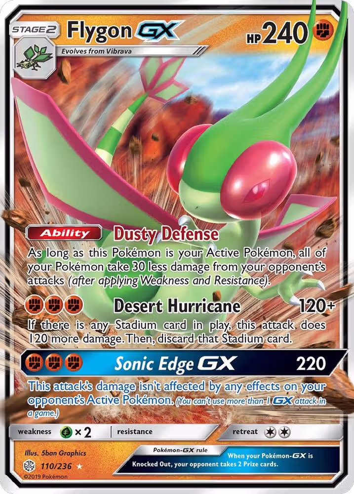 Flygon GX (110/236), SM - Cosmic Eclipse — Pokémon card price