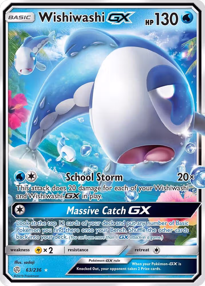 Wishiwashi GX (63/236), SM - Cosmic Eclipse — Pokémon card price
