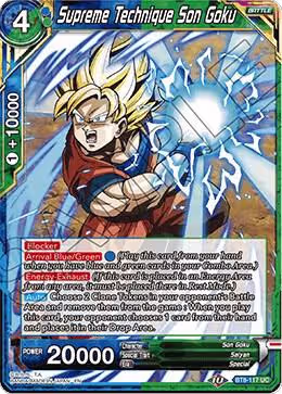 Supreme Technique Son Goku (BT8-117), Malicious Machinations — DB Super card price