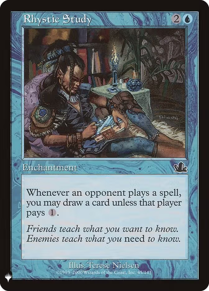 Rhystic Study (45), The List Reprints — Magic card price