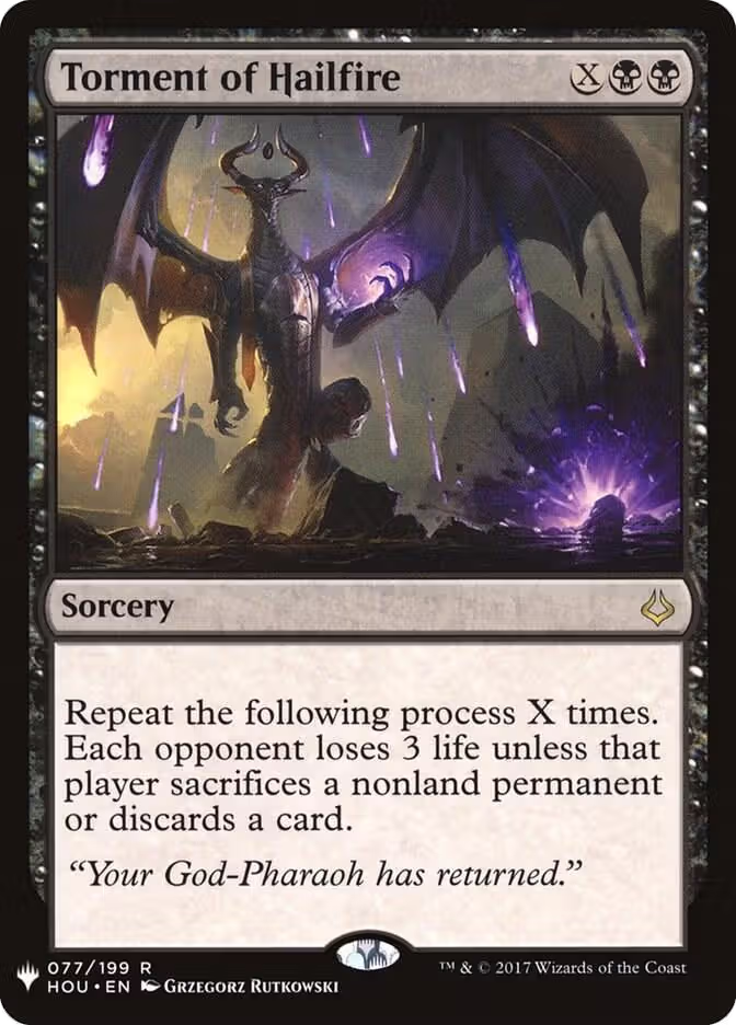 Torment of Hailfire (77), The List Reprints — Magic card price