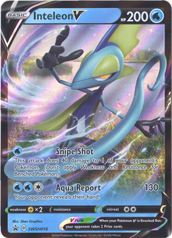 Inteleon V - SWSH016 (SWSH016), Sword & Shield Promo Cards — Pokémon card price