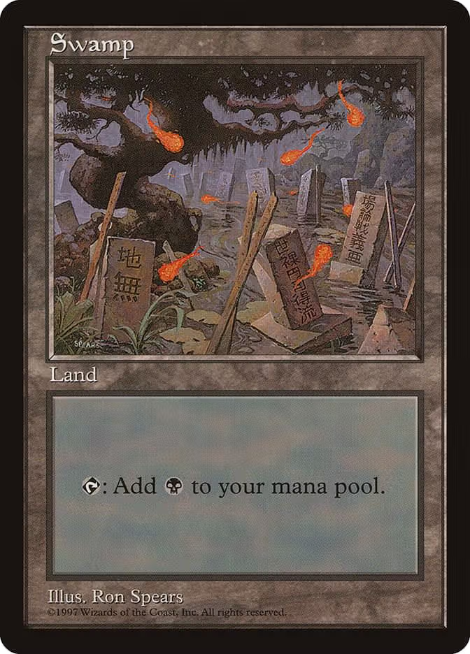 Swamp - Blue Pack (Spears), APAC Lands — Magic card price